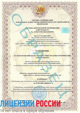 Образец разрешение Заполярный Сертификат ISO/TS 16949